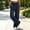 Navy, variant on Tranfacy Women Solid Sport Full Length Pants Drawstring Elastic Waist Casual Trousers with Side Pockets for Daily Wear
