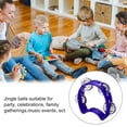 thumbnail image 5 of 2pcs Tambourine, Jingle Bells Wrist Bells Hand Bell Percussion Instruments Musical for Adults Church, Blue, 5 of 5