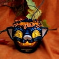 thumbnail image 4 of Jorge De Rojas Tabby Bucket Polyresin Halloween Glow Cat 43010, 4 of 4
