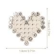 thumbnail image 2 of unbranded 10Ud Pasadores De Botones Corazón Con Perla Para Manualidades Y De Prendas, 2 of 6