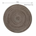 thumbnail image 3 of Clearance! Fanshiluo 4-Piece Round Woven Placemats,15-Inch,Kitchen Table Runners Adaptable To Plates,Bowl Mats,Cups,And Other Insulated Placemats, 3 of 7
