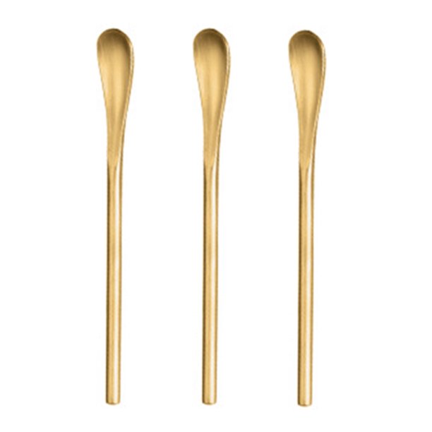 Palitos para agitar café con mango largo de acero inoxidable 304, 3 uds. De cucharas para cóctel, cucharas para agitar bebidas de 5,12 pulgadas