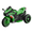 Green-3, variant on HNH 12V Ride on Motorcycle for Kid, Electric Motorcycle with Music, Lights, Bluetooth
