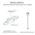 thumbnail image 6 of Rosec Jewels Natural Diamond Infinity Promise Ring for Women (HI-SI Quality) Love Knot Ring - Ready to Gift for Valentines Day, 14K White Gold, US 7.50, 6 of 7