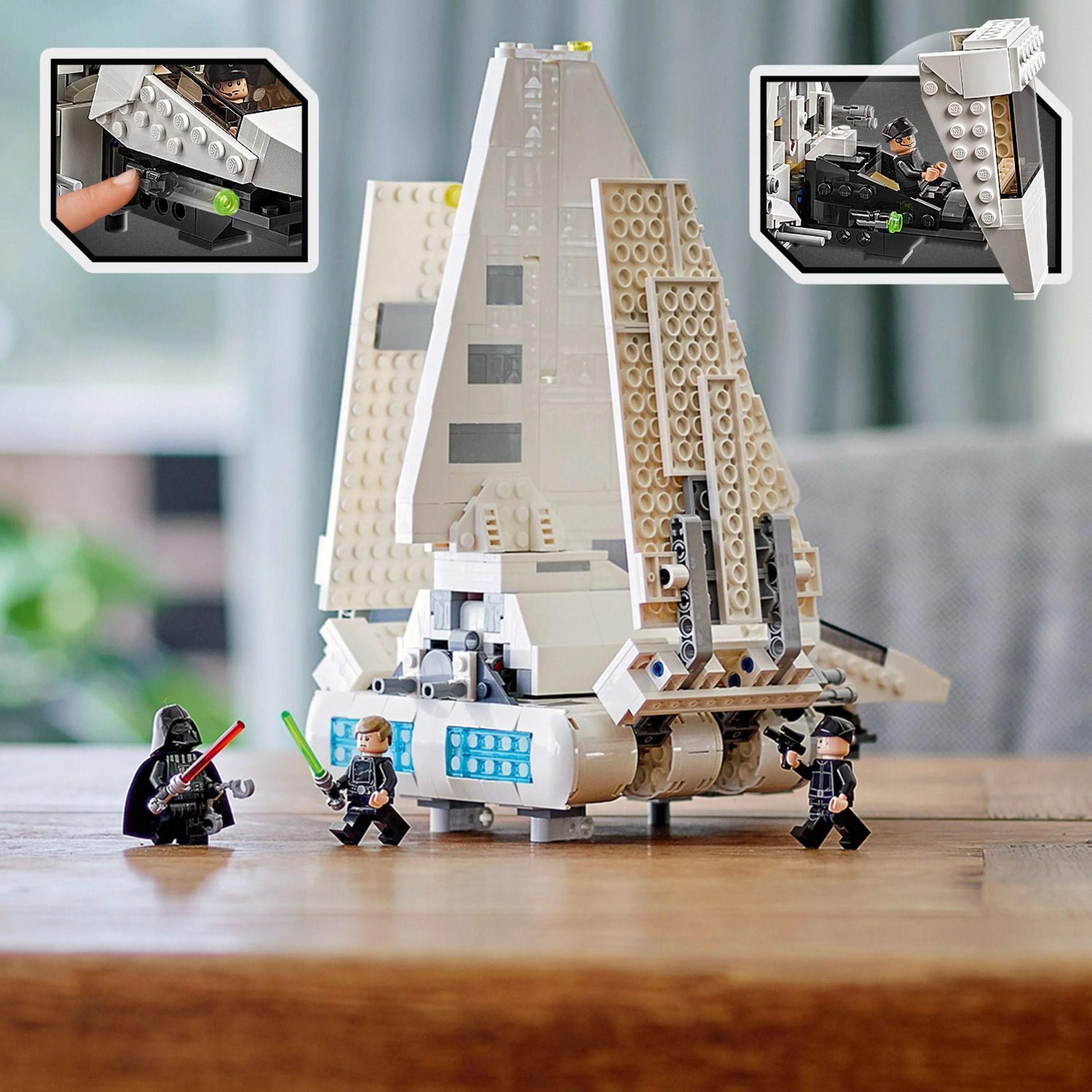 38-kT ヘリノックス × ADVENTURE IS OUT THERE! LEGO Star Wars Playset - Imperial Shuttle 75302 with Darth