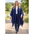 thumbnail image 6 of Woman Within Plus Size Fringed Cape Sweater, 6 of 6