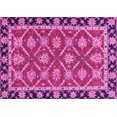 thumbnail image 1 of Ahgly Company Indoor Rectangle Abstract Pink Modern Area Rugs, 2' x 4', 1 of 4