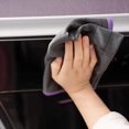 thumbnail image 1 of Microfiber Carbon Cloth To Wipe Windows Wine Glasses Tableware Glass Cleaning Cloth Carbon Fiber Rag Purple, 1 of 6