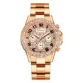 thumbnail image 3 of Montre Femme Mode Horloge Acier Inoxydable Décontractée Robe Poignet Cristal Bijoux, 3 of 8
