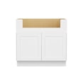thumbnail image 3 of Furinno Shaker Farm Sink Bases Kitchen Cabinet, Ready to Assemble, 24 D x 36 W x 34.5 H, White, 3 of 9