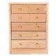 thumbnail image 1 of Cajonera de 5 capas para casa de muñecas 1:12, minimuebles, accesorios de decoración para casa de muñecas de madera, cajonera de 5 capas, 1 of 12