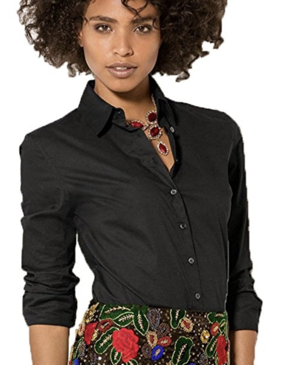 Solid Color Formal Casual Shirt Blouse 