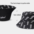 thumbnail image 5 of Sombrero de pescador con letras de cabeza grande para hombres y mujeres XL gorra grande de Hip Hop sombrero de pescador sombrero de sol de verano de talla grande Panamá, 5 of 5