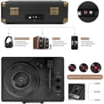thumbnail image 5 of DIGITNOW Vinyl Record Player Bluetooth Turntable 3-Speed Suitcase Portable Vintage Belt-Driven with Built-in Speakers, 5 of 8