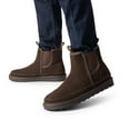 thumbnail image 6 of Bruno Marc Men's Winter Snow Boots FuzzyGo Rugged Suede Leather Cold Weather Warm Chelsea Outdoor Boots, 6 of 9