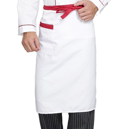 

Half Apron with Pocket for Women Men Cooker Waiter Waitress Kitchen Cooking Protect Cover Uniform