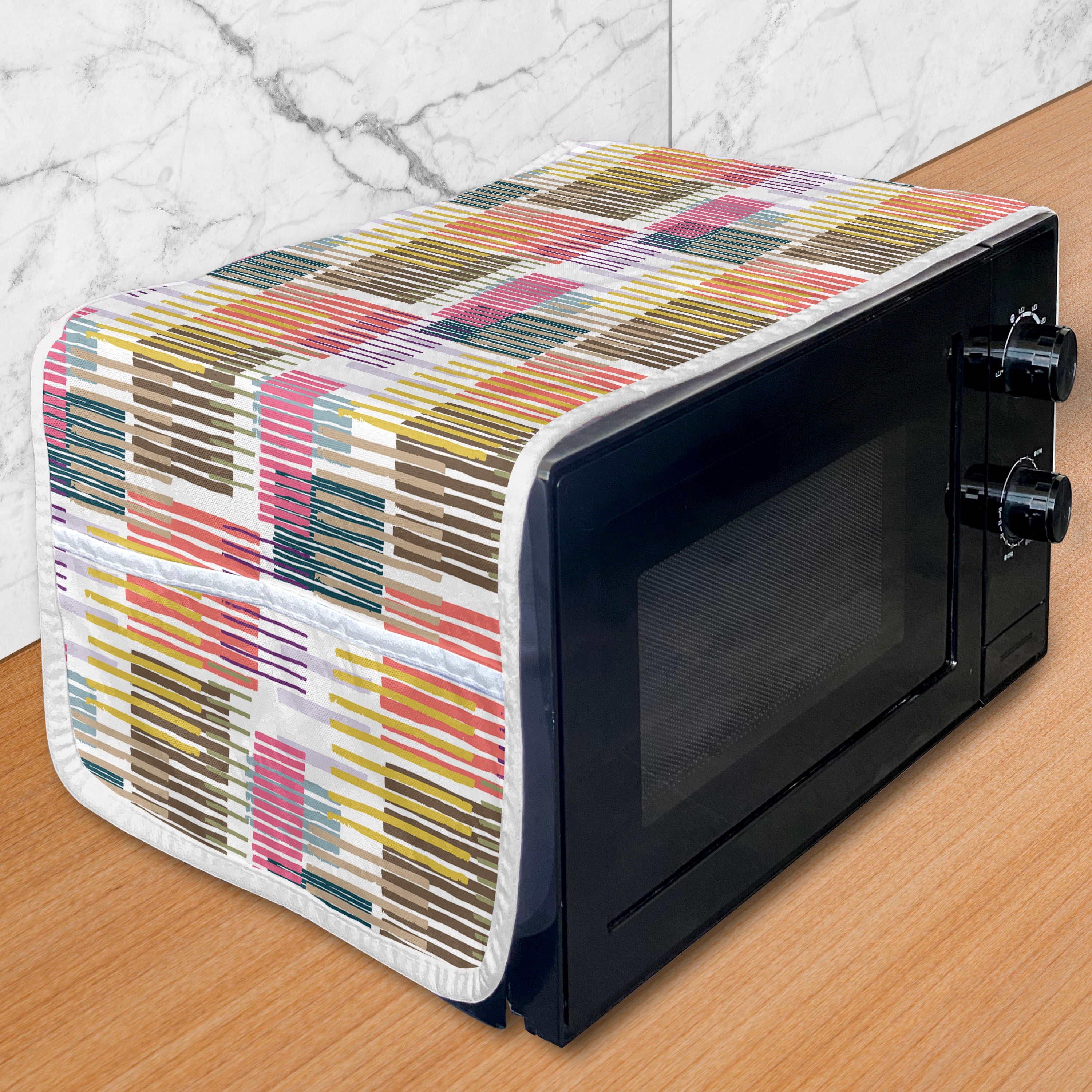 Abstract Microwave Oven Cover, Creative Modern Pattern with Continuous ...