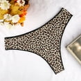 thumbnail image 3 of Aayomet Culotte Bikini en Coton pour Femmes sous-Vêtements Aguichant String T Pantalon (Café, L), 3 of 4