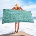 thumbnail image 1 of Green Ribbon Pattern - Beach Towel, 1 of 3