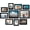 Black, variant on Set of 10 Picture Frames with Shatter-Resistant Glass - Gallery Wall Frame Set with Two 8x10, Four 5x7 and Four 4x6 Frames - Signature Collection - Silver