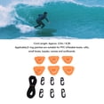 thumbnail image 3 of Stainless Steel D Ring Patch Kit, Triangular D Rings PVC Patch with Elastic Cord Hooks, Deck Rigging Kit for Inflatable Boat Kayak Dinghy SUP Surfboard Paddleboard, 3 of 7