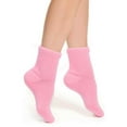 thumbnail image 5 of COUVER Women’s Fuzzy Fleece Cabin Slipper Socks, Pink, Size 5–9, 3 Pairs, 5 of 7