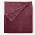 thumbnail image 1 of BH Studio Men's Big & Tall BH Studio Microfleece Blanket - Big - TWIN, Eggplant Purple, 1 of 3