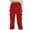 Red-03, variant on REALiKUN Women's Fuzzy Fleece Cargo Sweatpants High Waisted Cinch Bottom Lounge Baggy Joggers Pants Soft Warm Pajamas Pants