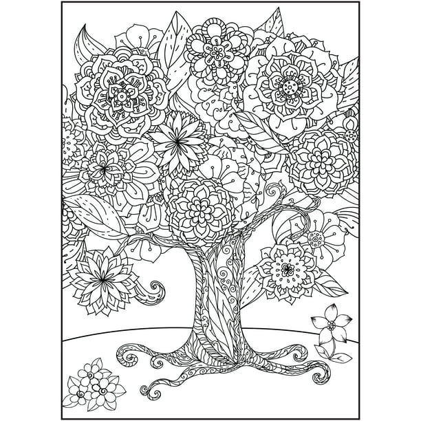 Cra-Z-Art Timeless Creations Adult Coloring Book, Nature's