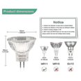 thumbnail image 4 of 12pcs Mr11 Halogen Bulbs Gu4 Halogen Lamp 12v 20w Mr11 Gu4 Dimmable Bulb Glass Cover For Ceiling Light 2 Pin Halogen Bulb 2700k Warm White, 4 of 5