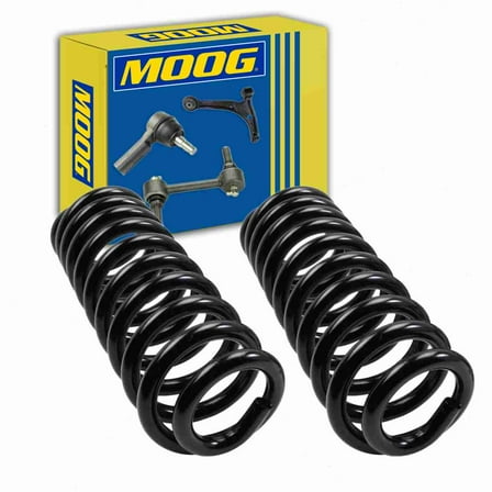 MOOG Front Coil Spring Set compatible with Ford F-150 3.8L 4.9L 5.0L 5.8L 6.9L L6 V6 V8 1980-1996