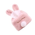 thumbnail image 4 of SHISUYAN Rabbit Ear Tissue Box Plush Napkin Storage Container Convenient Paper Towel Organizer for Home Bar Office (Pink Square), 4 of 8