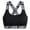 Black, variant on ZACPNCV Womens Comfort Wireless Bra Push Up Racerback Cross Back Straps Light Support Daily Activewear