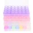 thumbnail image 1 of Clear Makeup Organizer with Independent Grid Storage for Cosmetics and Beads PP Materia, 1 of 4