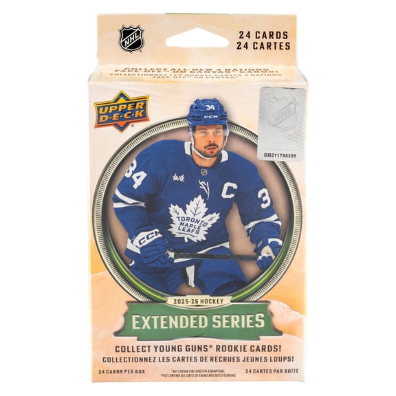 Collectible 25-26 Upper Deck Extended Series Hockey Trading Cards Hanger Box