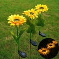 thumbnail image 4 of 2PCS LED Solar Sunflower Light Outdoor Garden Lawn Pathway Landscape Flower Stake Lamp Yard Decor Lighting, 4 of 8