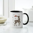 thumbnail image 4 of CafePress - Reindeer Cardinal - 11 oz Ceramic Mug - Novelty Coffee Tea Cup, 4 of 4