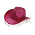thumbnail image 4 of Segolike Cowboy Hat for Women Cowgirl Hat for Concerts Themed Party Wedding Birthday Gift Red, 4 of 8