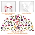 thumbnail image 4 of Lsque Tulips Flowers Print Christmas Tree Skirt, Tree Skirt with Ties or Velcro, Perfect for Holiday Decorations, Halloween, and New Year-36", 4 of 7