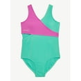 thumbnail image 4 of Justice Girls Color Blocked Crossbody One-Piece, Sizes 5-18, 4 of 7