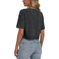 thumbnail image 4 of Sundazz Cropped T shirts for Women Oversized Vintage Cotton Tee Short Sleeve Summer Tops Casual Shirts, 4 of 8