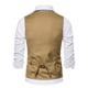 thumbnail image 4 of Chaqueta de Traje de Ocio de Bolsillo sin Cuello en V de Color Sólido sin Mangas, Trajes de Hombre de Ajuste Delgado para el Uso Formal Informal, 4 of 8