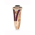 thumbnail image 3 of Everly Women's Ruby and Diamond 10k Rose Gold Ring, 3 of 6