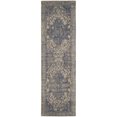 thumbnail image 5 of SAFAVIEH Restoration Vintage Donette Geometric Area Rug, Blue/Grey, 6' x 6' Square, 5 of 10