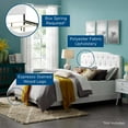thumbnail image 4 of Modway Amelia King Upholstered Polyester Fabric Bed in White Finish, 4 of 7