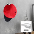 thumbnail image 2 of Estante para gorras de béisbol, soporte para sombreros, adhesivo sin Blanco 20PCS Gloria Perchero para sombreros Gancho para sombreros, 2 of 7
