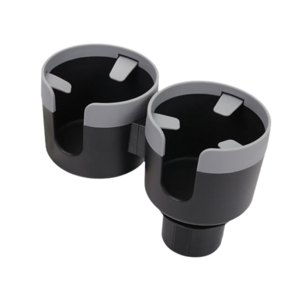 Extensor de portavasos para coche, base expandible, multifuncional, decoración interior del coche. Gris