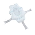 thumbnail image 4 of Asiento de baño para bebé, universal, flotante, plegable, suave y cómodo, alfombrilla de apoyo para bañera de bebé para baby shower, color azul agua, 4 of 14