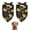 Black Sunflower Word, variant on Dog Bandana 2 Pack,Black Sunflower Word Pattern Bandanas for Dogs,Cat Bandana,Small/ Large Dog Bandana 2 Size,Dog Bandanas