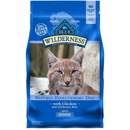 Blue Buffalo Wilderness High Protein Grain Free, Natural Adult Indoor Dry Cat Food, Chicken